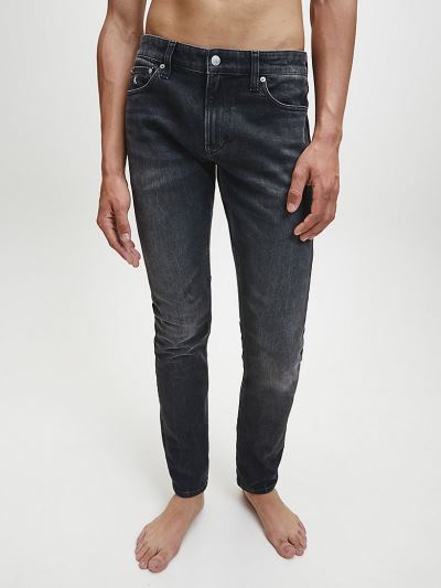 Calvin Klein Ruhák HU746303 | Calvin Klein Slim Férfi Farmernadrág Fekete